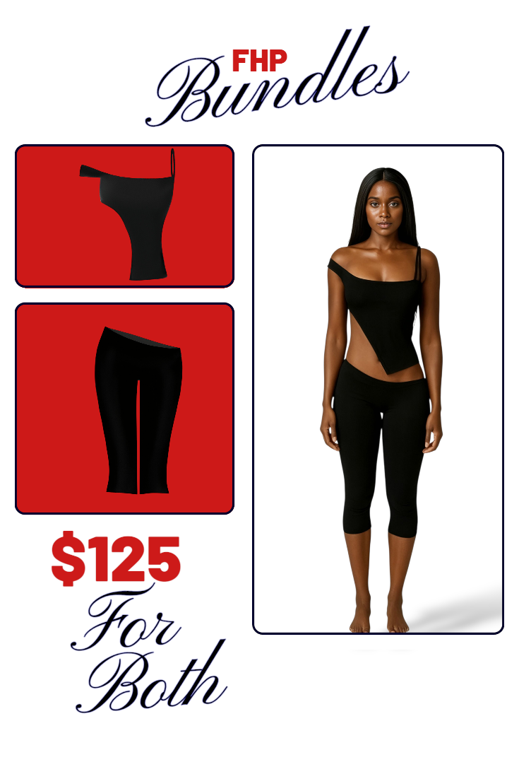Hallo Slant top + Linl Slant Capri Shorts