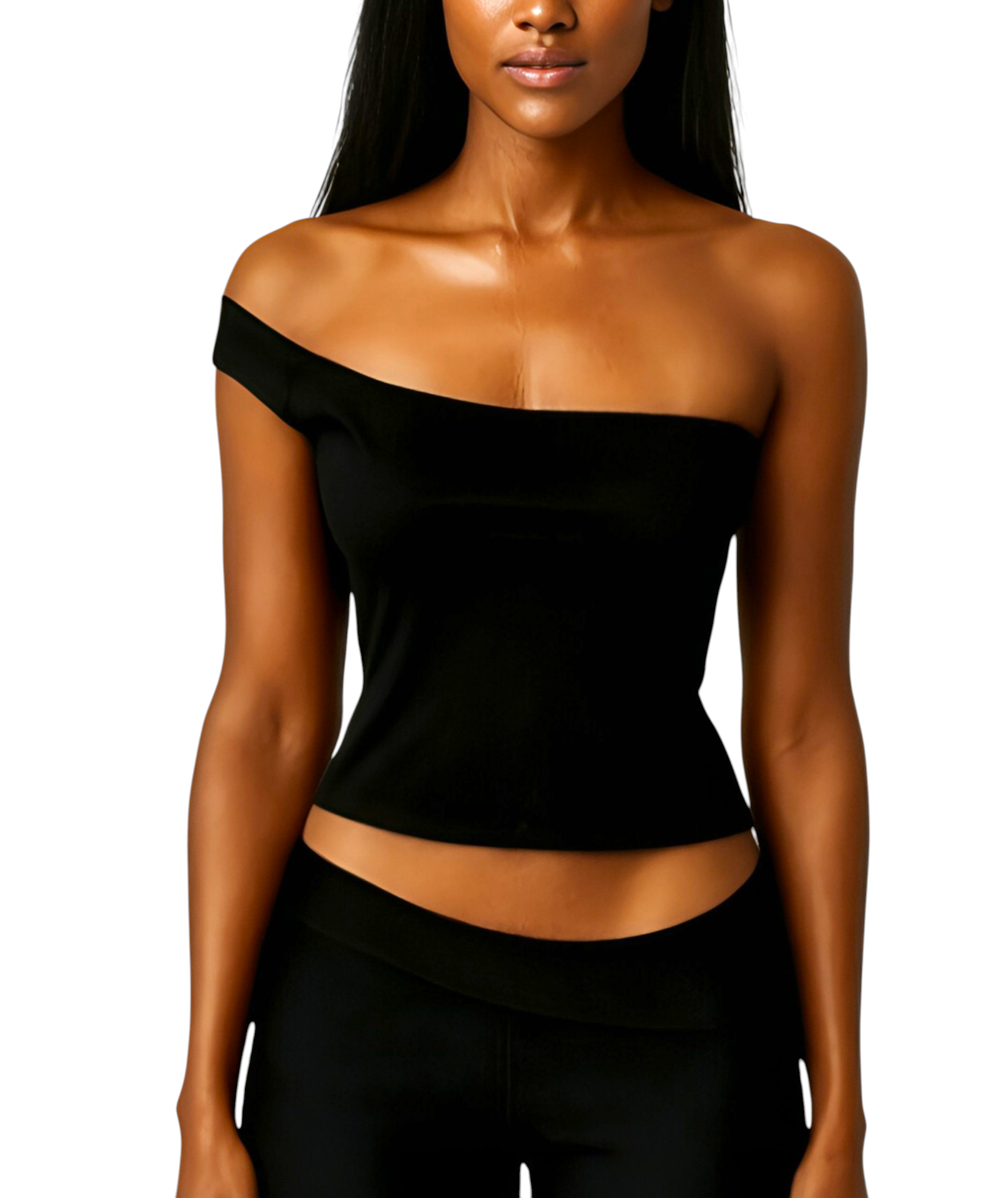 Hallo one Shoulder Slant Top