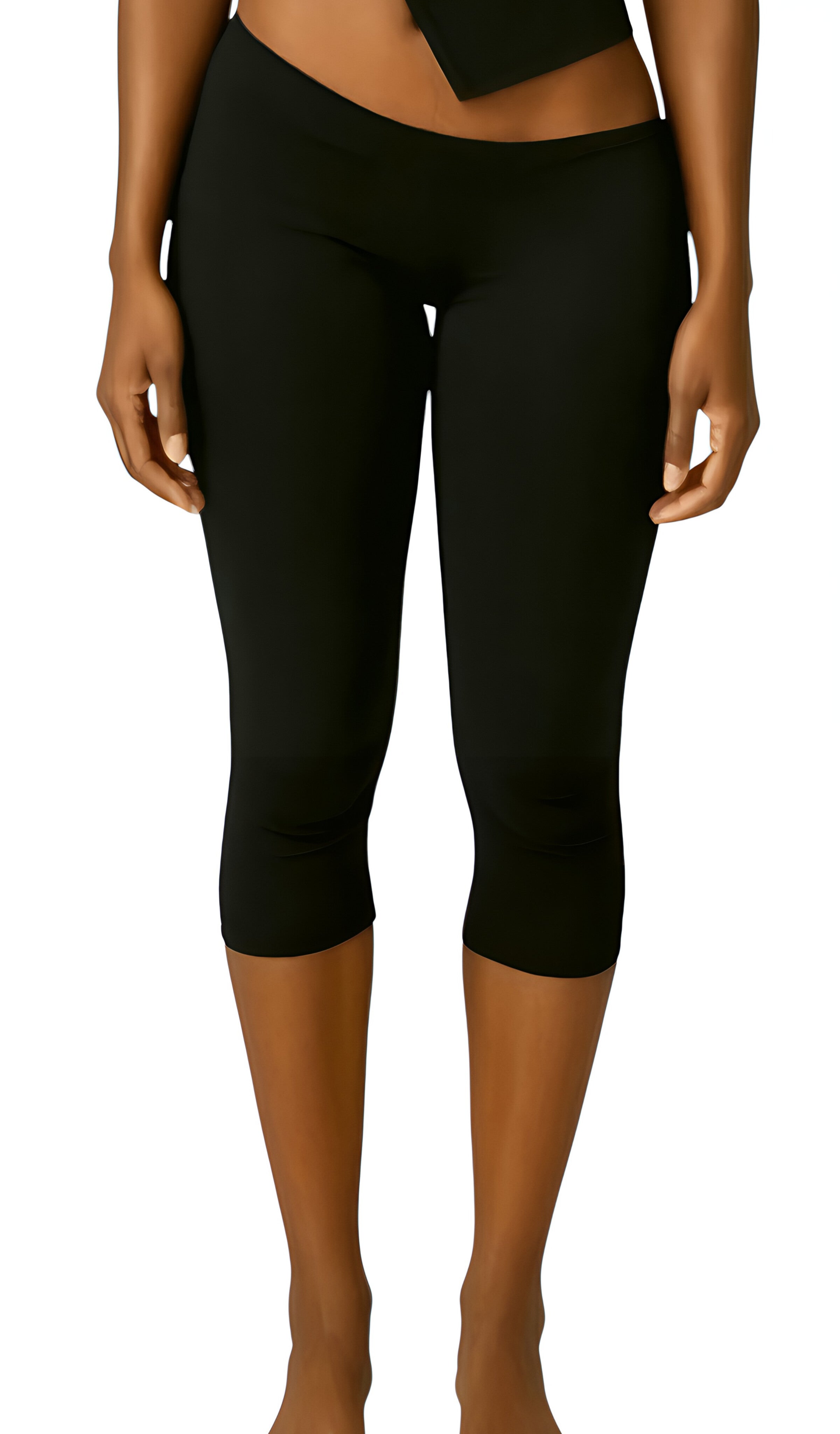 Linl Slant capri Shorts