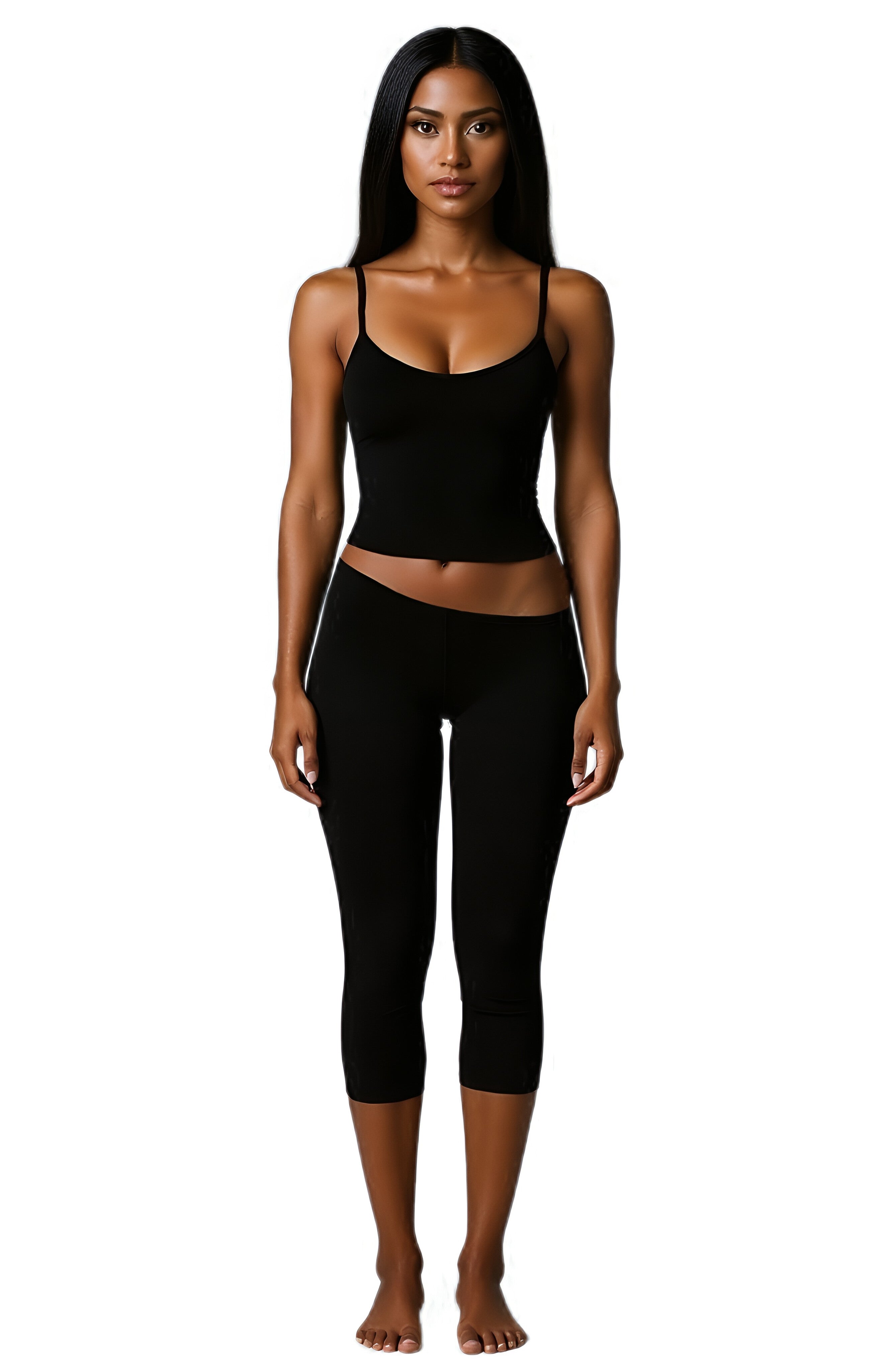 Lotio Single Strap Top + Linl Capri shorts