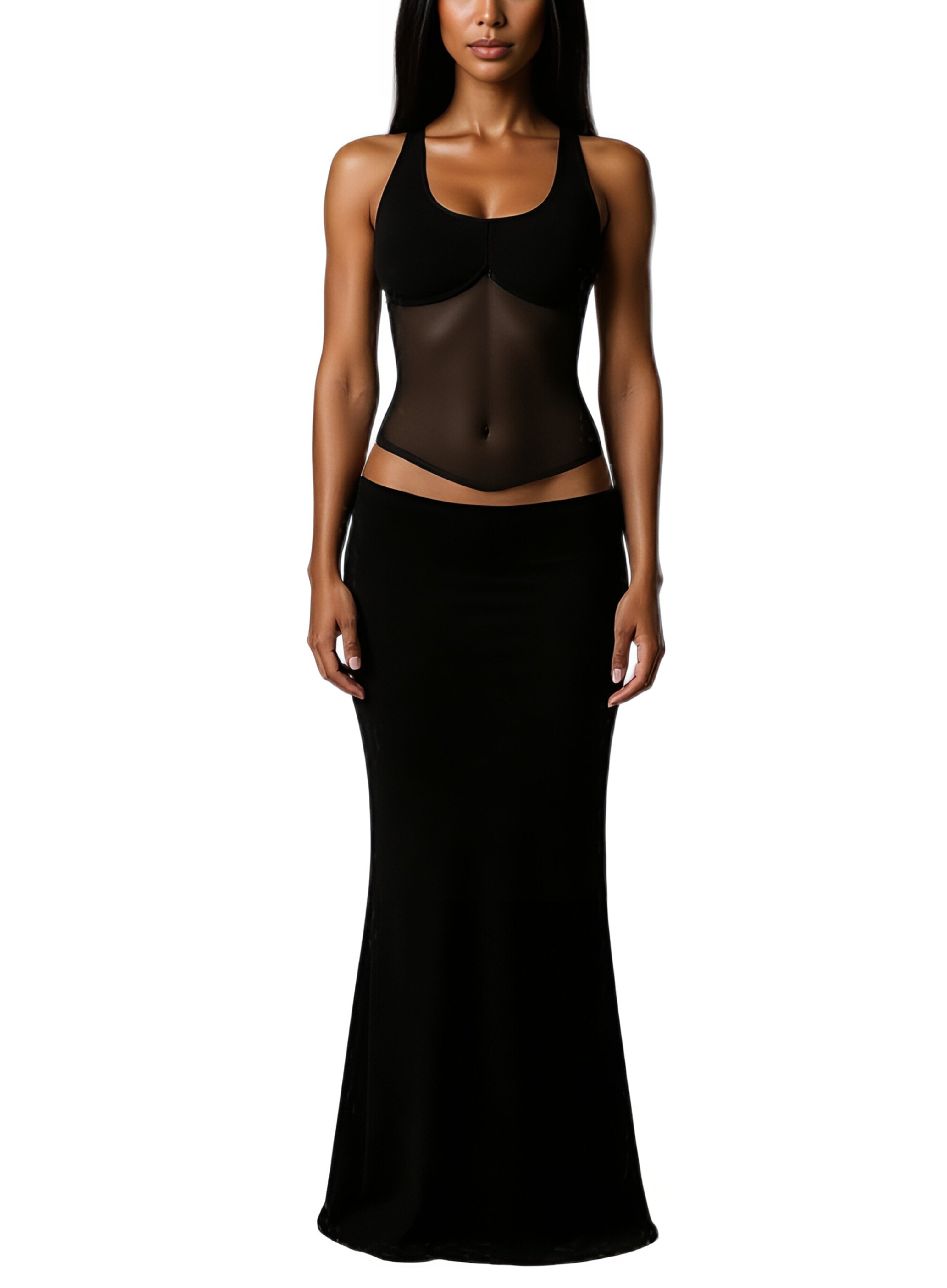 Maxliné Sheer Belly Top