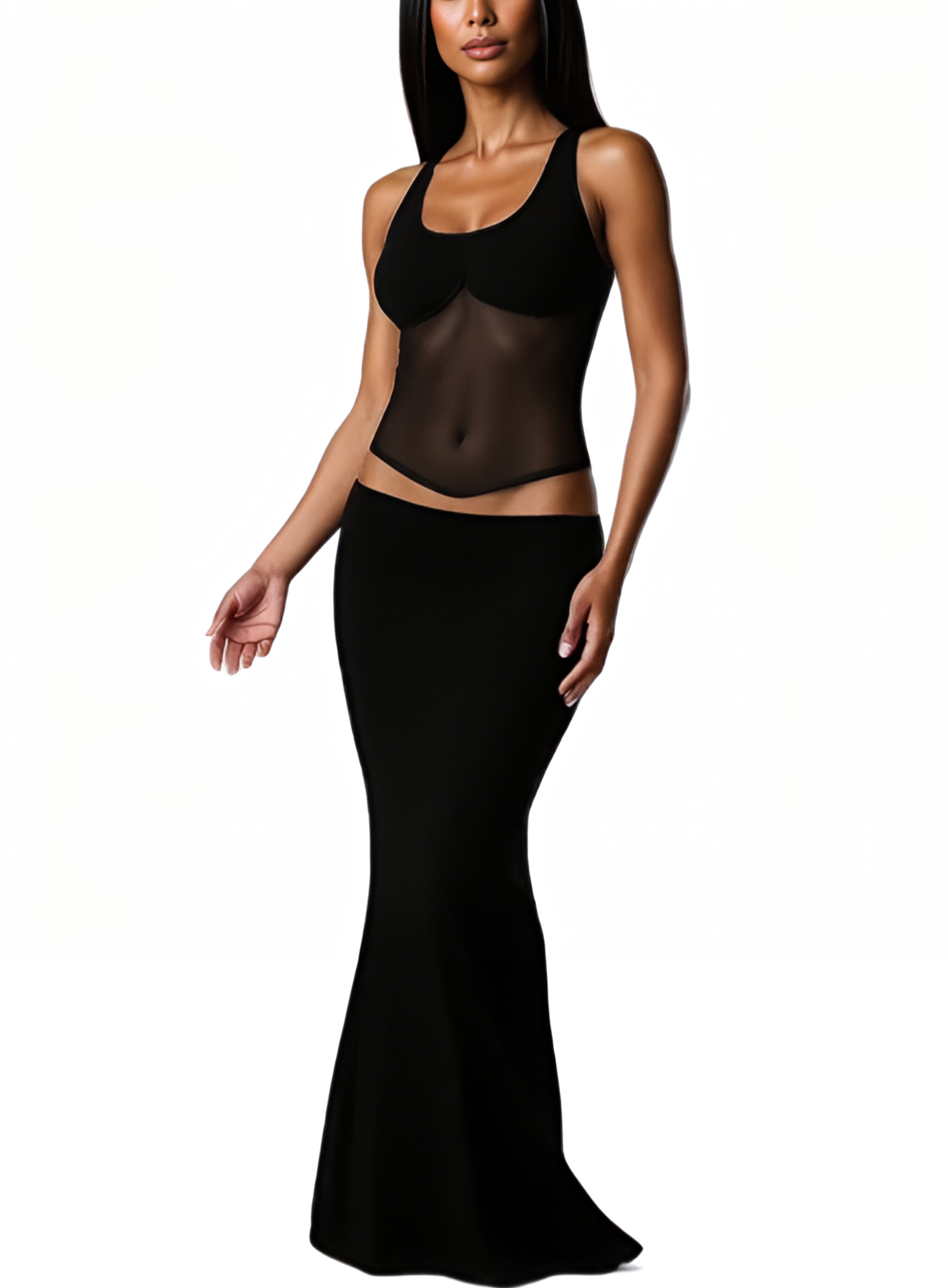 Maxliné Sheer Belly Top