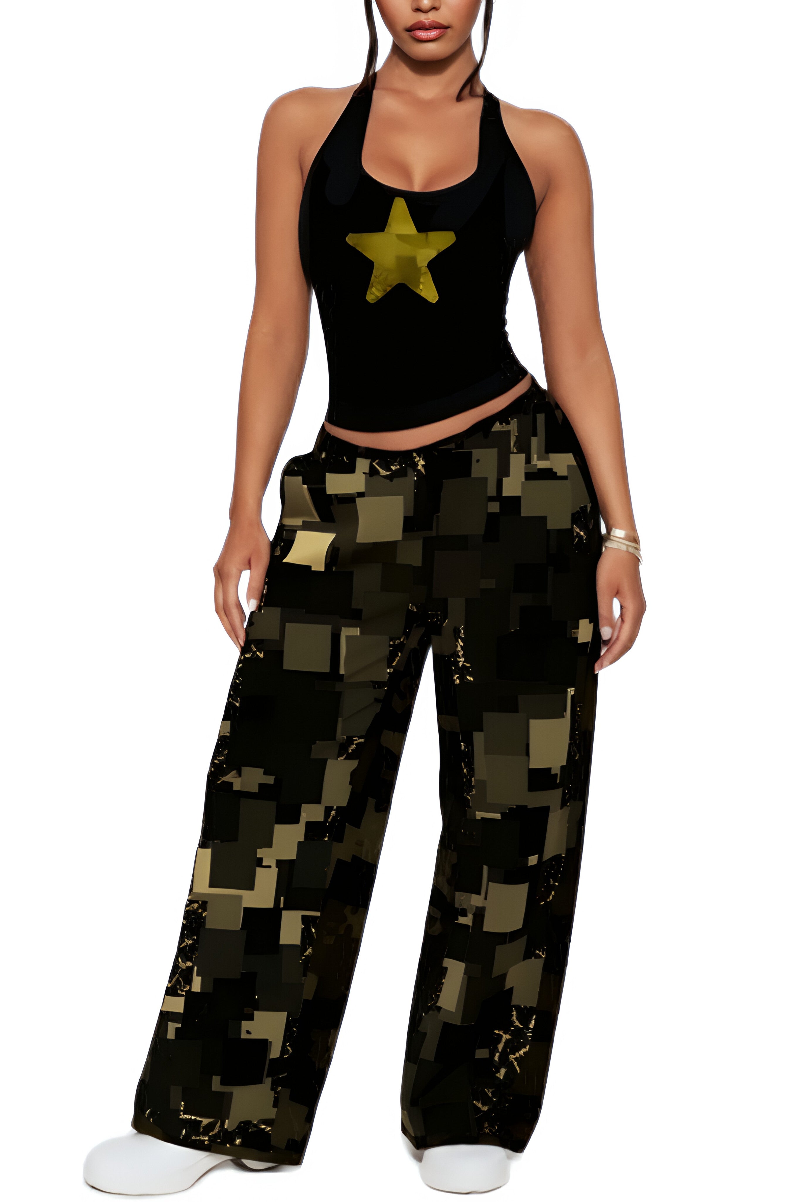 Zlamba Print Cargo Pant (Nile Green)