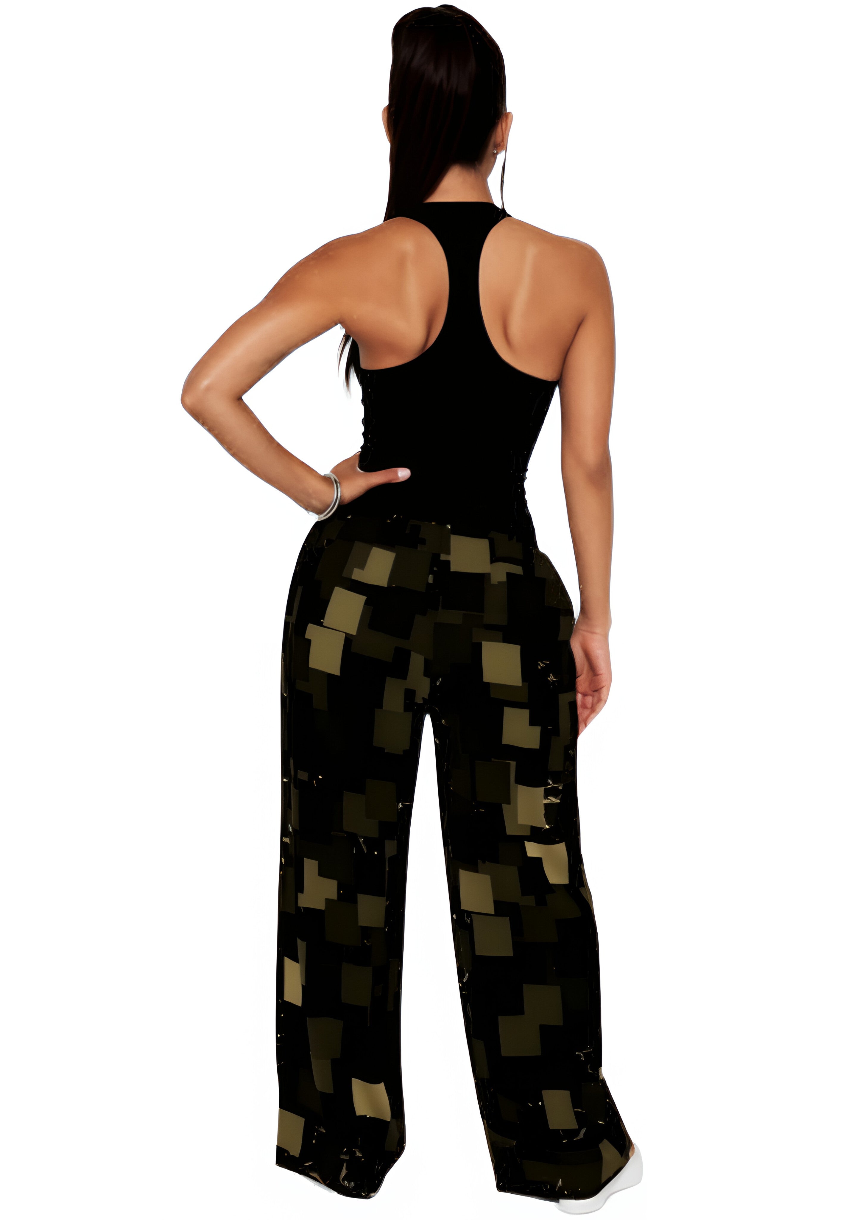 Zlamba Print Cargo Pant (Nile Green)