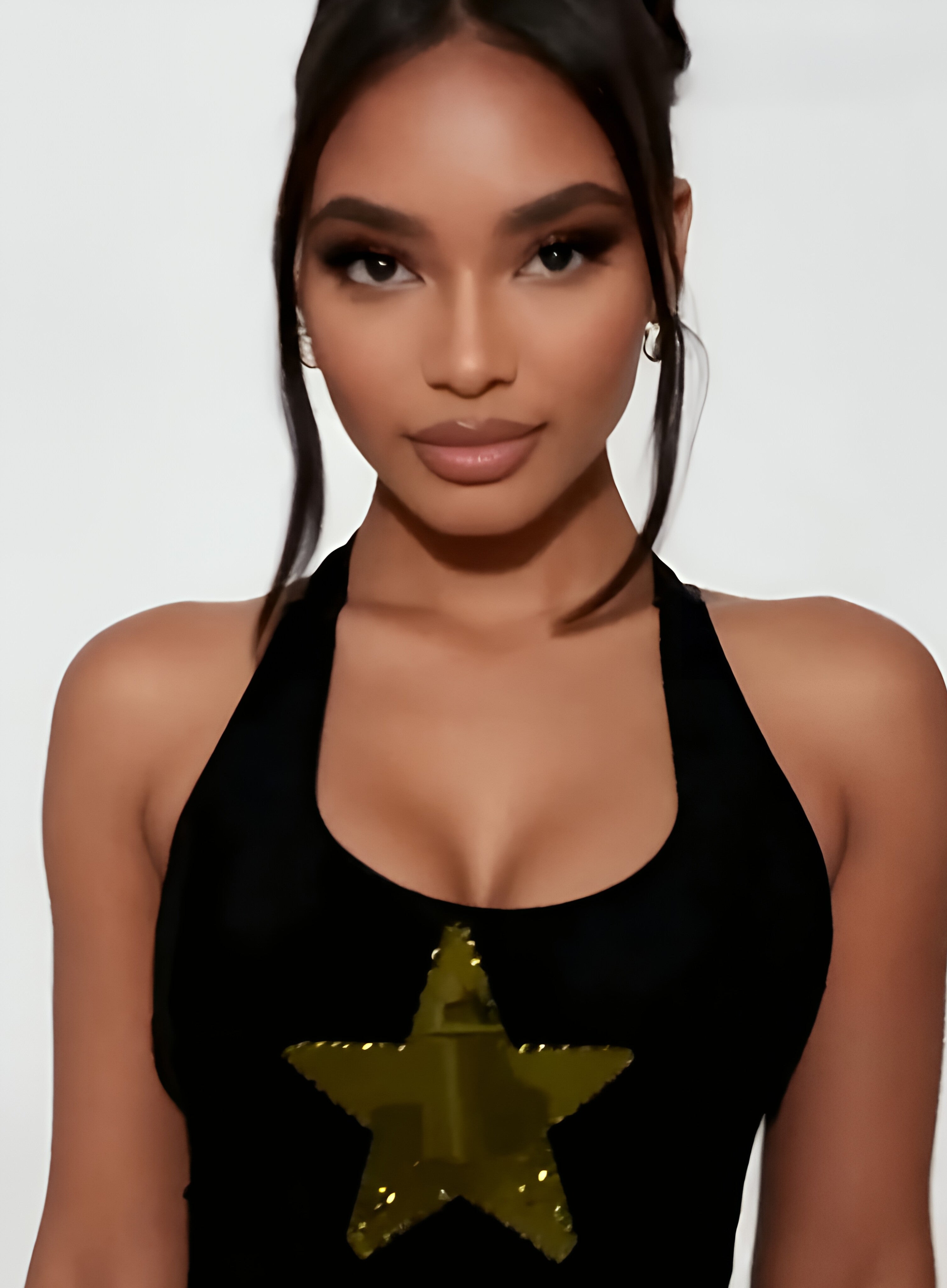Platinum Star Halter Top (Amy Green Print)