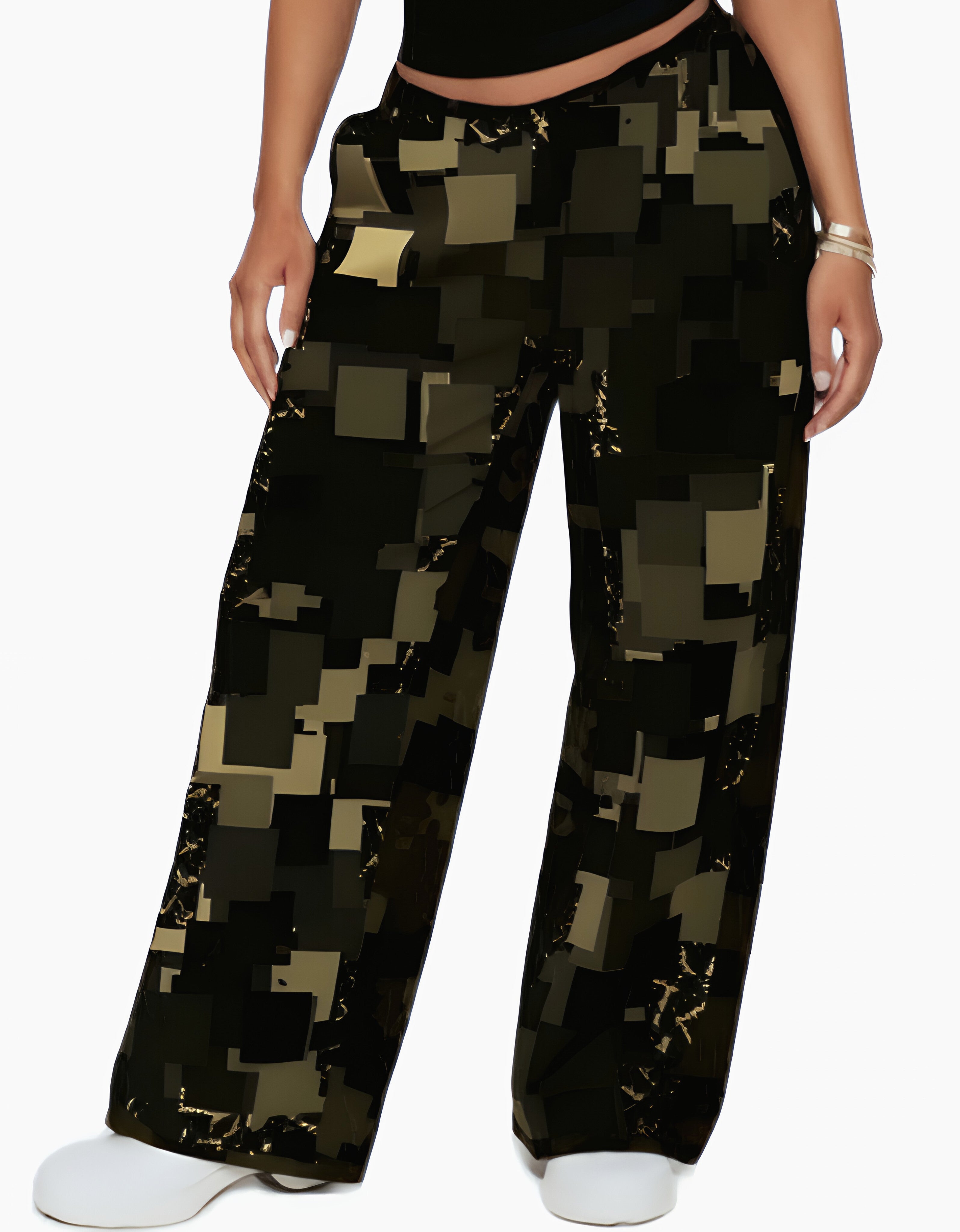 Zlamba Print Cargo Pant (Nile Green)