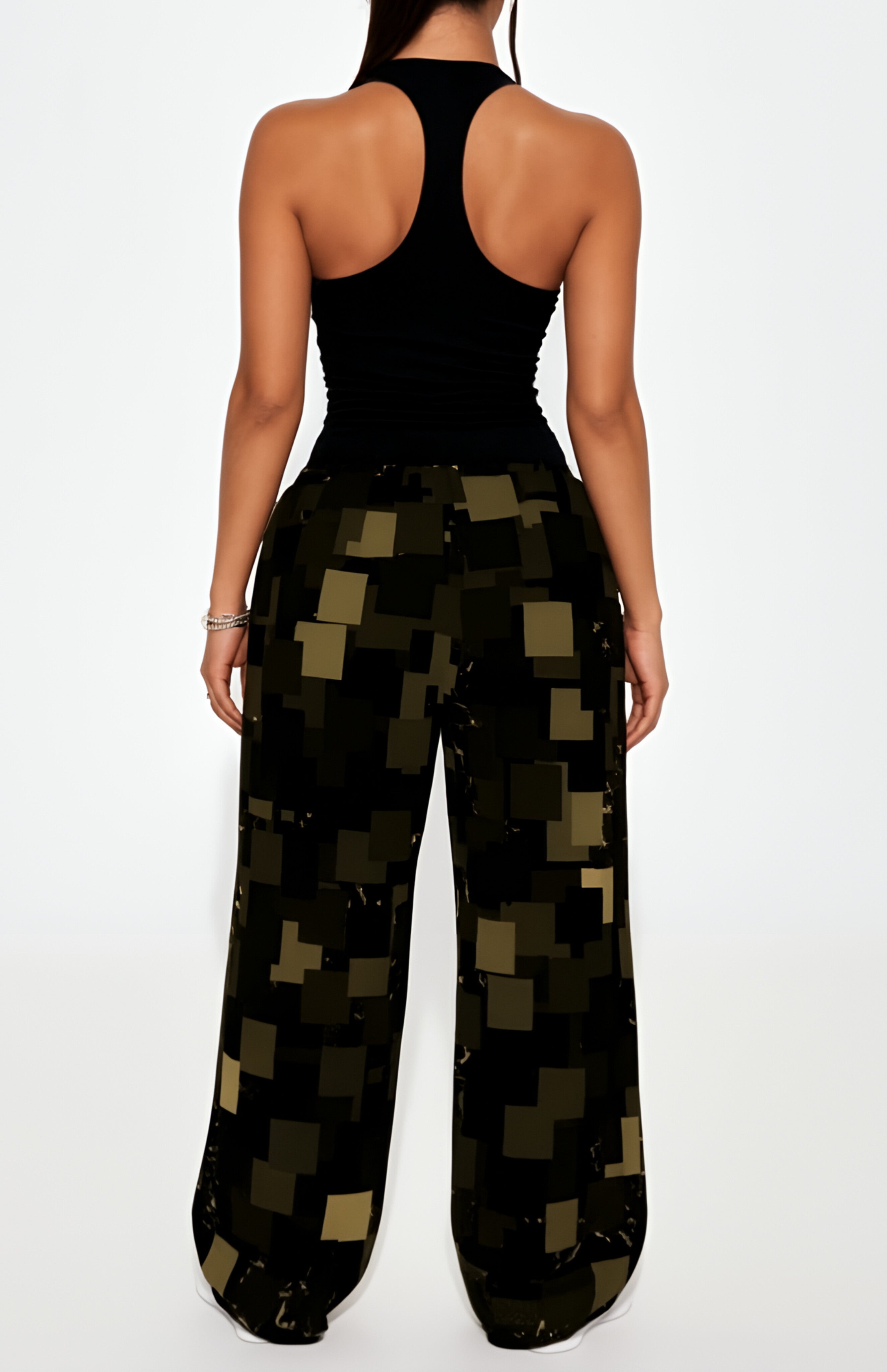 Zlamba Print Cargo Pant (Nile Green)