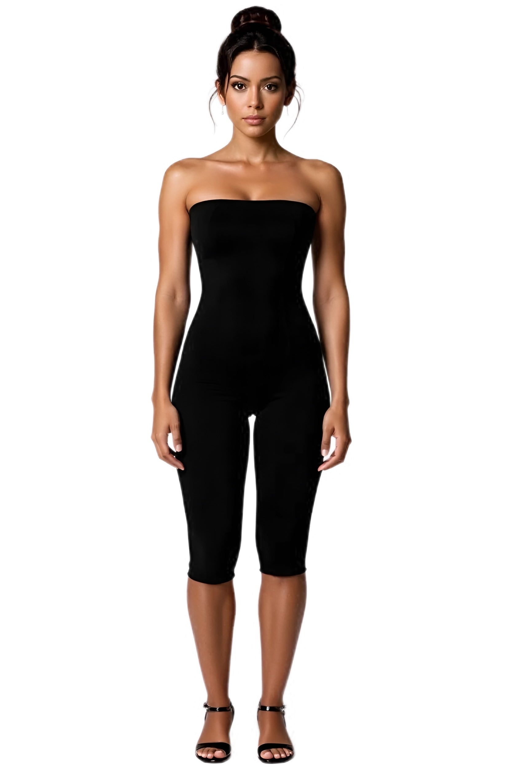 Liani Tube Capri jumpsuit| Plain