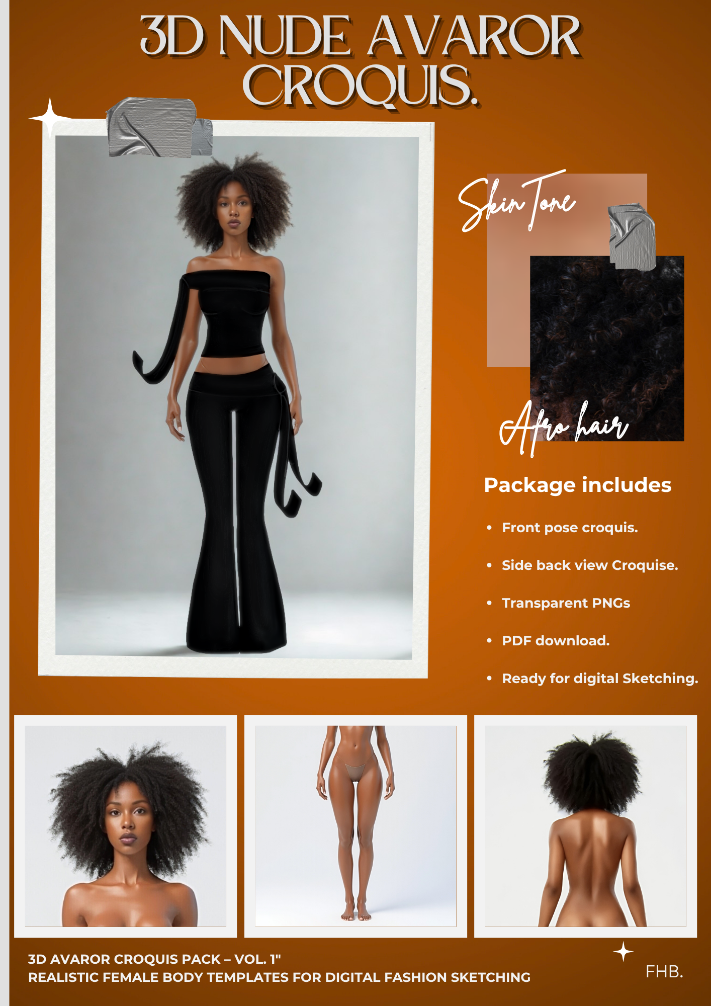 Luna 3D Nude Fashion Croquise