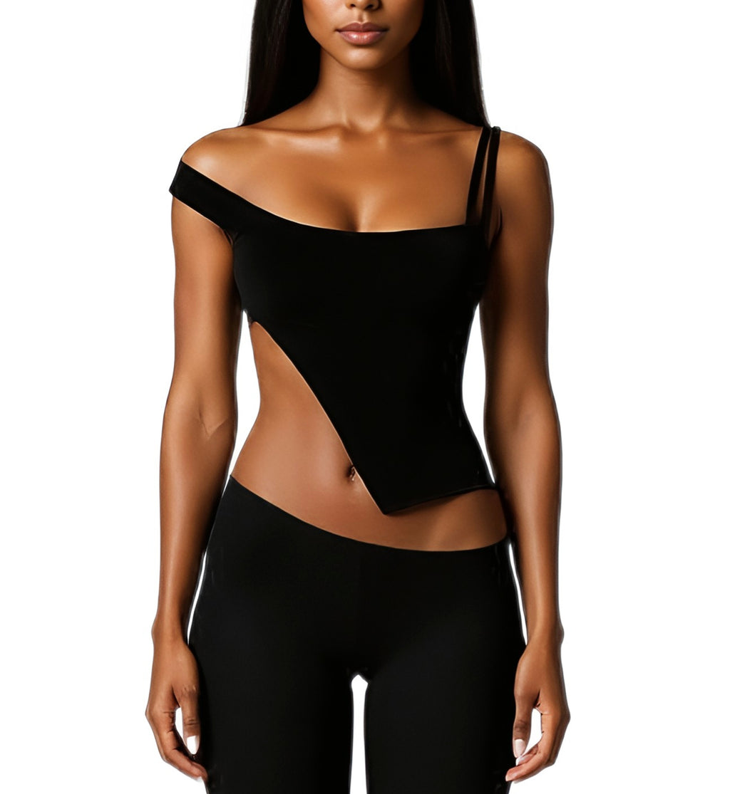 Hallo Slant top + Linl Slant Capri Shorts
