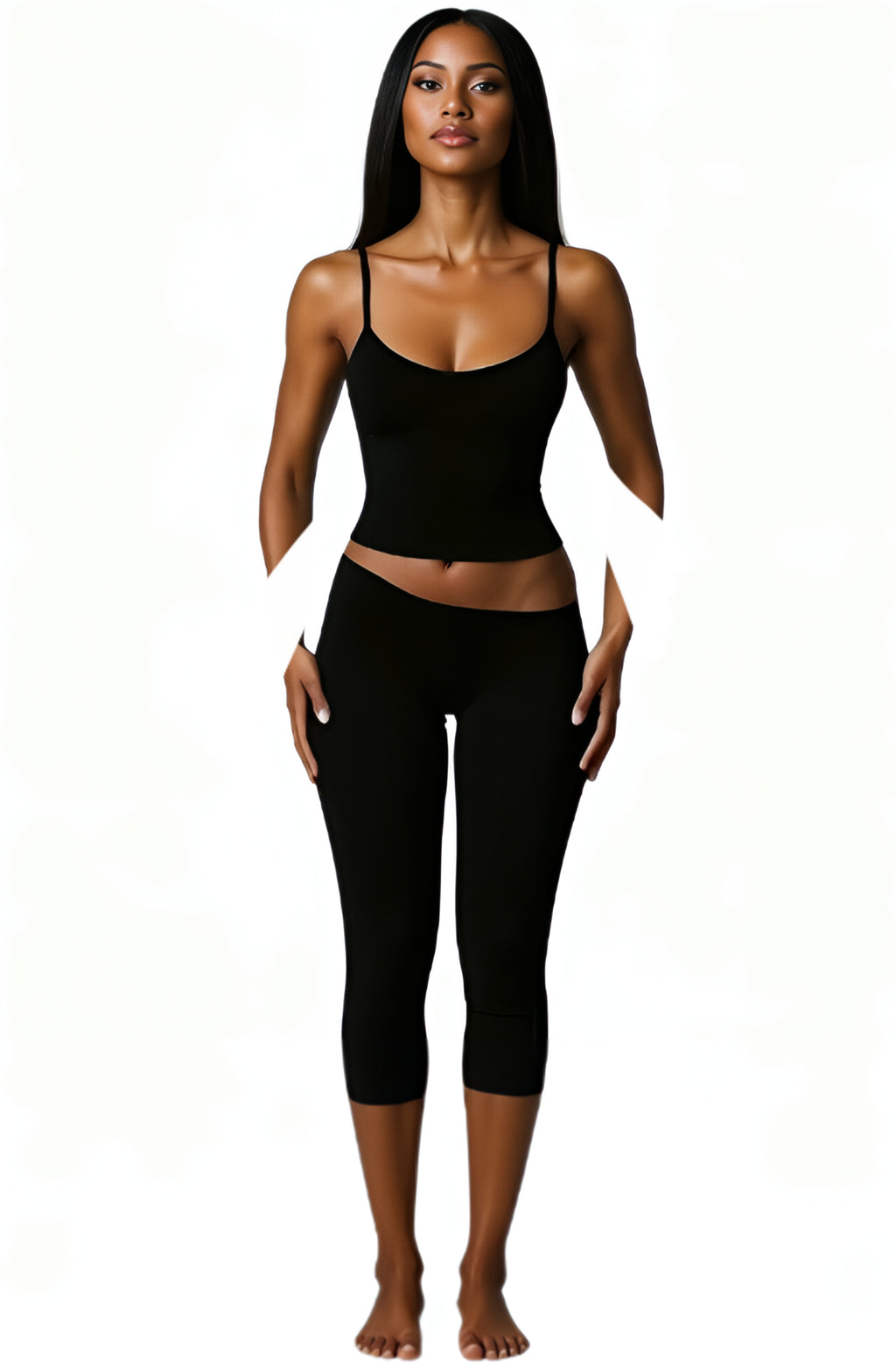 Lotio Single Strap Top + Linl Capri shorts